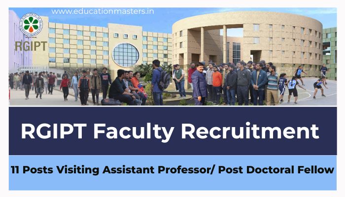 RGIPT Faculty Recruitment